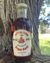 Load image into Gallery viewer, Organic Michigan Maple Syrup Glass Bottles